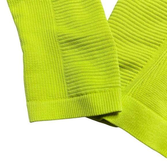 ATHLETA Mock Neck Half Zip Long Sleeve Top Lime green Size XS - Picture 5 of 7